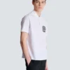 Baumwoll-Poloshirt mit Écusson-Print Baumwoll-Poloshirt mit Écusson-Print