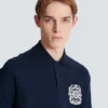 Baumwoll-Poloshirt mit Écusson-Print Baumwoll-Poloshirt mit Écusson-Print