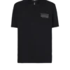 Baumwoll-Poloshirt mit Lederlabel von Balmain Couture
