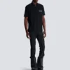 Baumwoll-Poloshirt mit Lederlabel von Balmain Couture