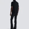 Baumwoll-Poloshirt mit Lederlabel von Balmain Couture