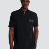 Baumwoll-Poloshirt mit Lederlabel von Balmain Couture