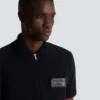 Baumwoll-Poloshirt mit Lederlabel von Balmain Couture