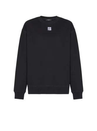 Baumwoll-Sweatshirt mit PB-Stickerei