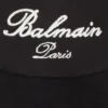 Baumwollkappe mit Balmain Signature-Stickerei Baumwollkappe mit Balmain Signature-Stickerei