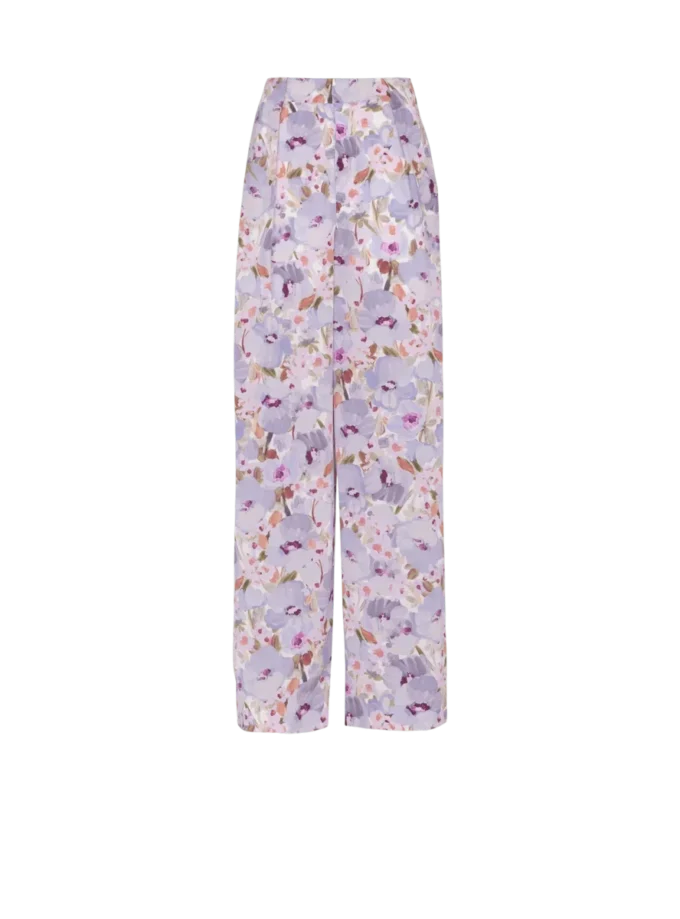 Bedruckte Hose mit Mohnblumenmuster Bedruckte Hose mit Mohnblumenmuster