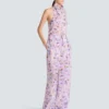 Bedruckte Hose mit Mohnblumenmuster Bedruckte Hose mit Mohnblumenmuster