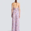Bedruckte Hose mit Mohnblumenmuster Bedruckte Hose mit Mohnblumenmuster