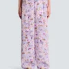 Bedruckte Hose mit Mohnblumenmuster Bedruckte Hose mit Mohnblumenmuster