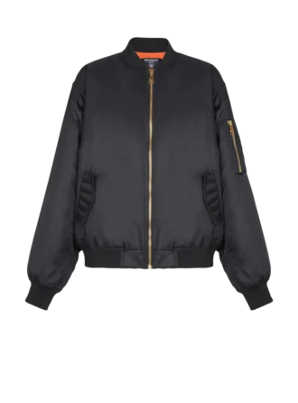 Bedruckte Nylon-Bomberjacke