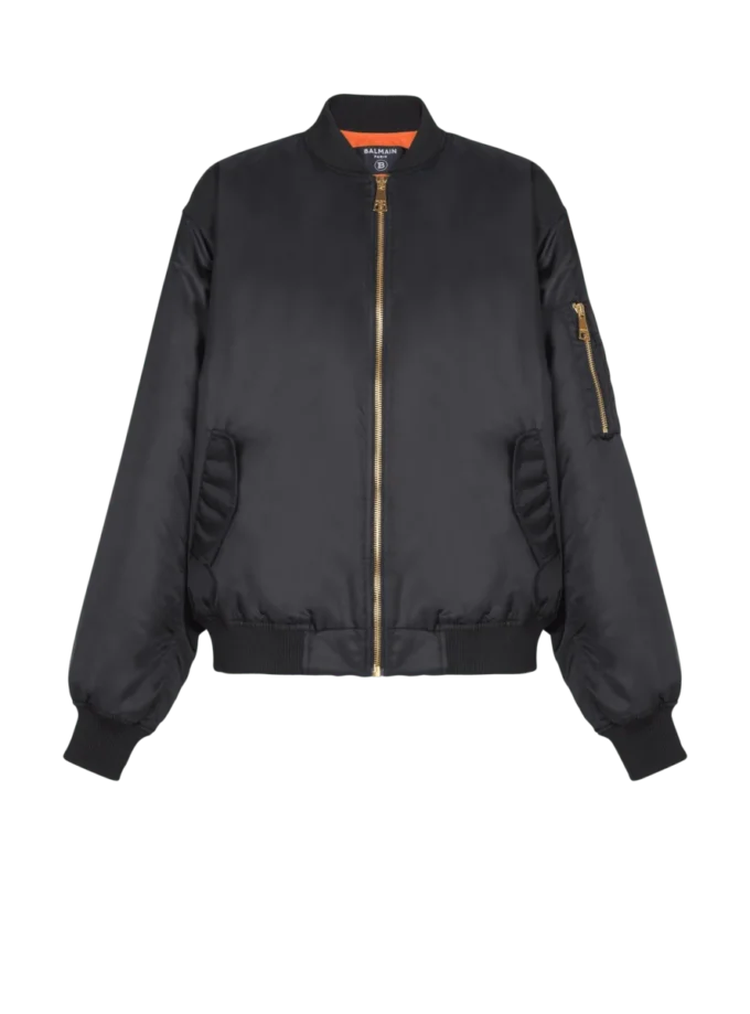 Bedruckte Nylon-Bomberjacke Bedruckte Nylon-Bomberjacke