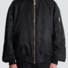 Bedruckte Nylon-Bomberjacke Bedruckte Nylon-Bomberjacke
