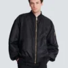 Bedruckte Nylon-Bomberjacke Bedruckte Nylon-Bomberjacke