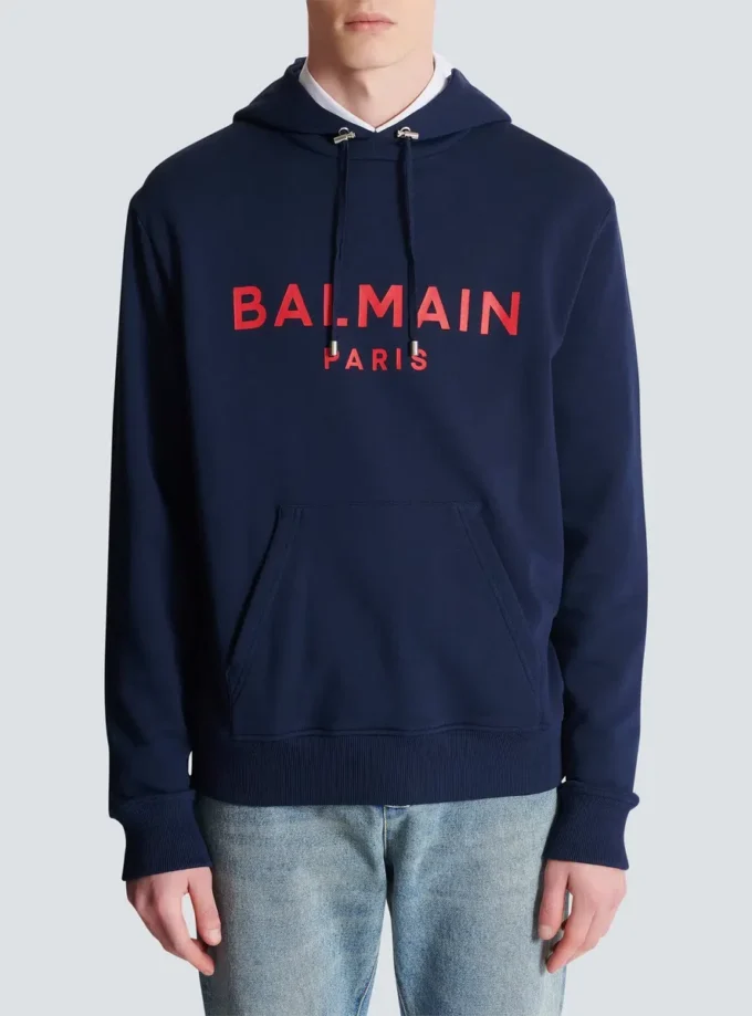 Bedruckter Balmain Paris Hoodie Bedruckter Balmain Paris Hoodie