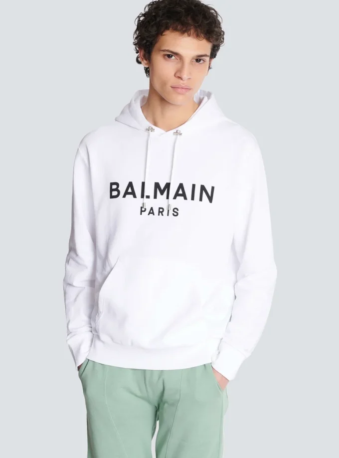 Bedruckter Balmain Paris Hoodie Bedruckter Balmain Paris Hoodie
