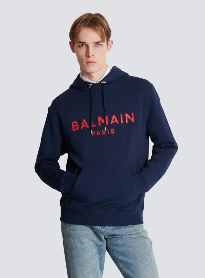 Bedruckter Balmain Paris Hoodie Bedruckter Balmain Paris Hoodie
