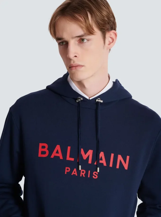 Bedruckter Balmain Paris Hoodie Bedruckter Balmain Paris Hoodie