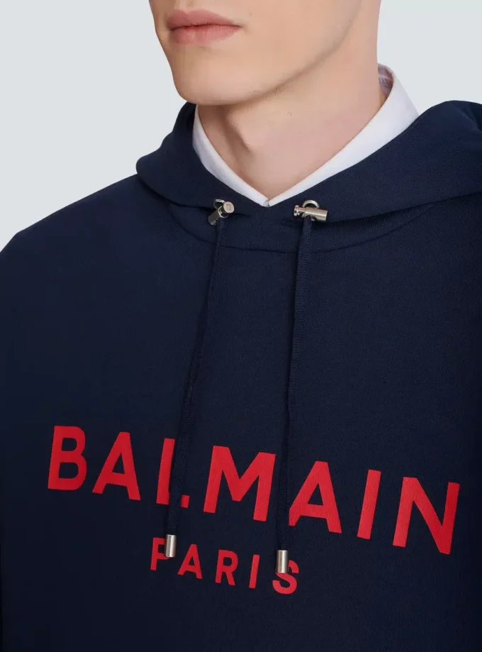 Bedruckter Balmain Paris Hoodie Bedruckter Balmain Paris Hoodie