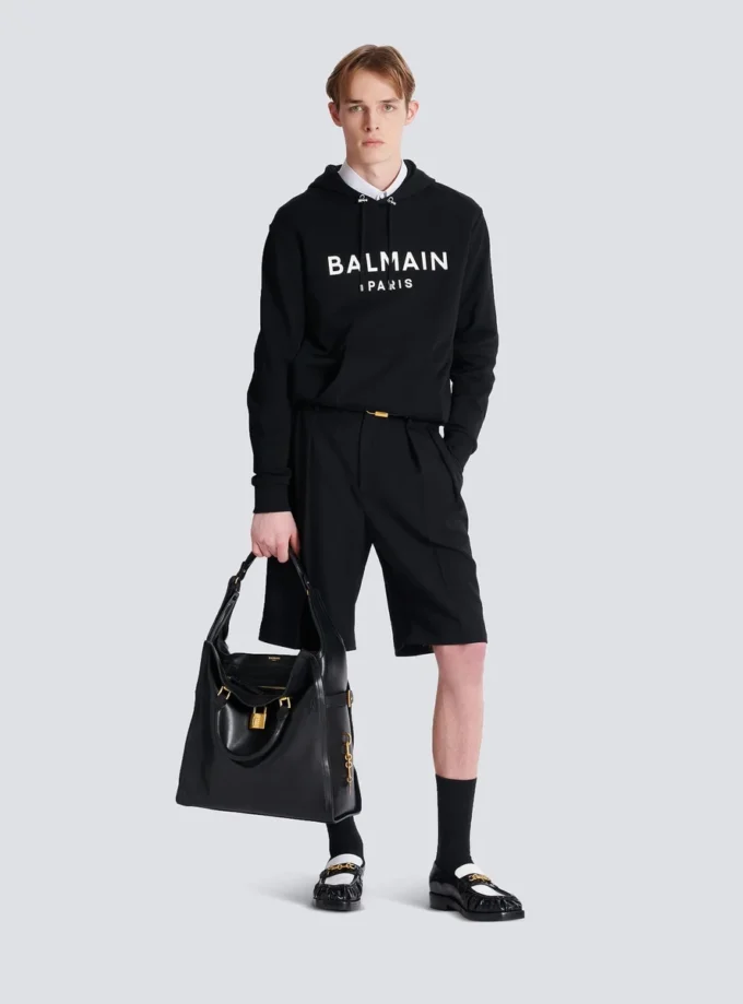 Bedruckter Baumwoll-Hoodie Bedruckter Baumwoll-Hoodie