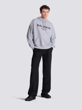 Bedruckter Baumwoll-Hoodie