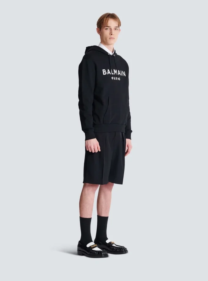Bedruckter Baumwoll-Hoodie Bedruckter Baumwoll-Hoodie