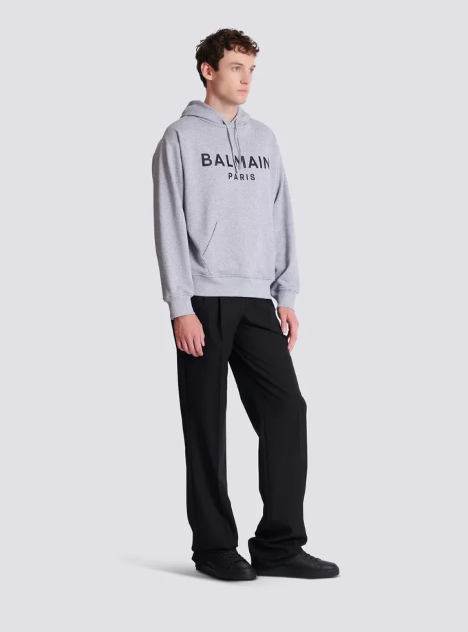 Bedruckter Baumwoll-Hoodie Bedruckter Baumwoll-Hoodie