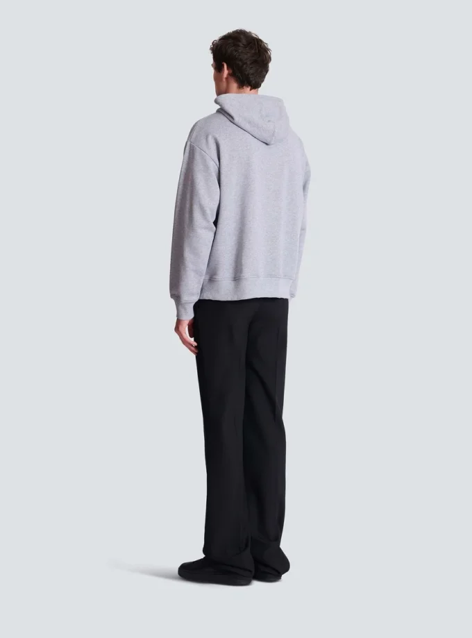 Bedruckter Baumwoll-Hoodie Bedruckter Baumwoll-Hoodie
