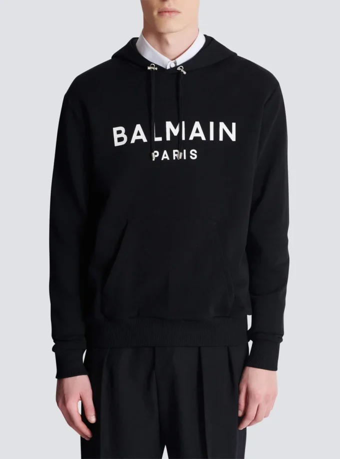 Bedruckter Baumwoll-Hoodie Bedruckter Baumwoll-Hoodie