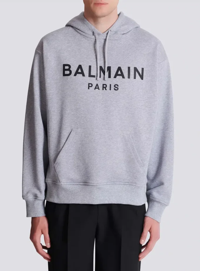 Bedruckter Baumwoll-Hoodie Bedruckter Baumwoll-Hoodie