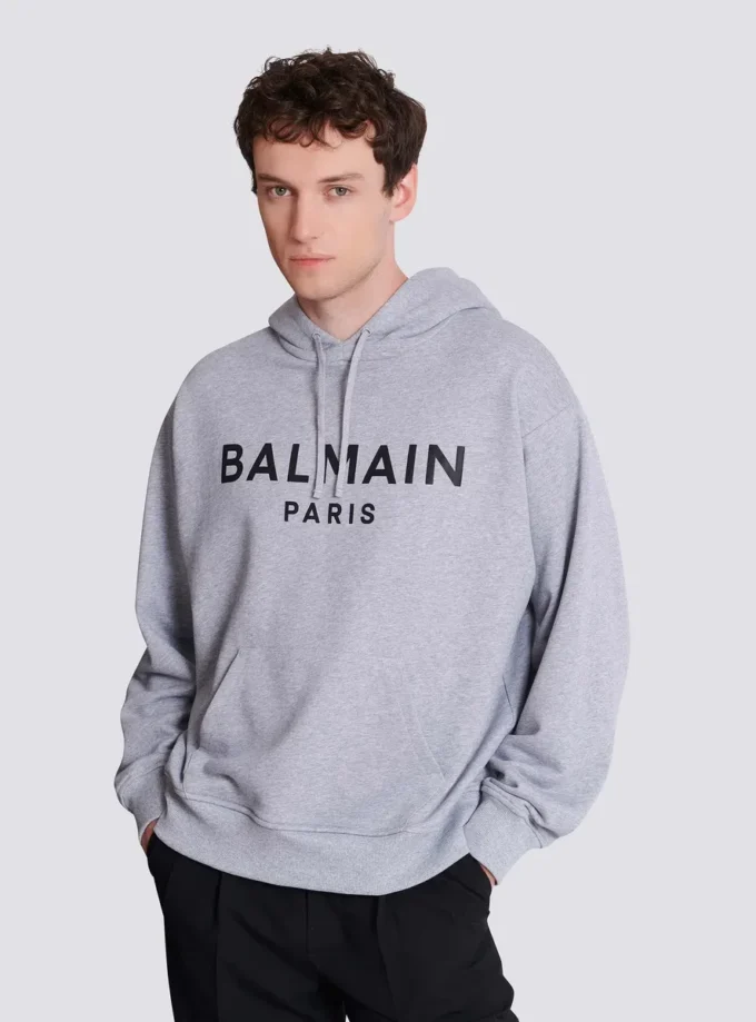 Bedruckter Baumwoll-Hoodie Bedruckter Baumwoll-Hoodie