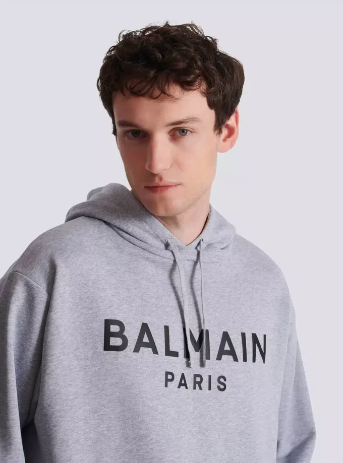 Bedruckter Baumwoll-Hoodie Bedruckter Baumwoll-Hoodie