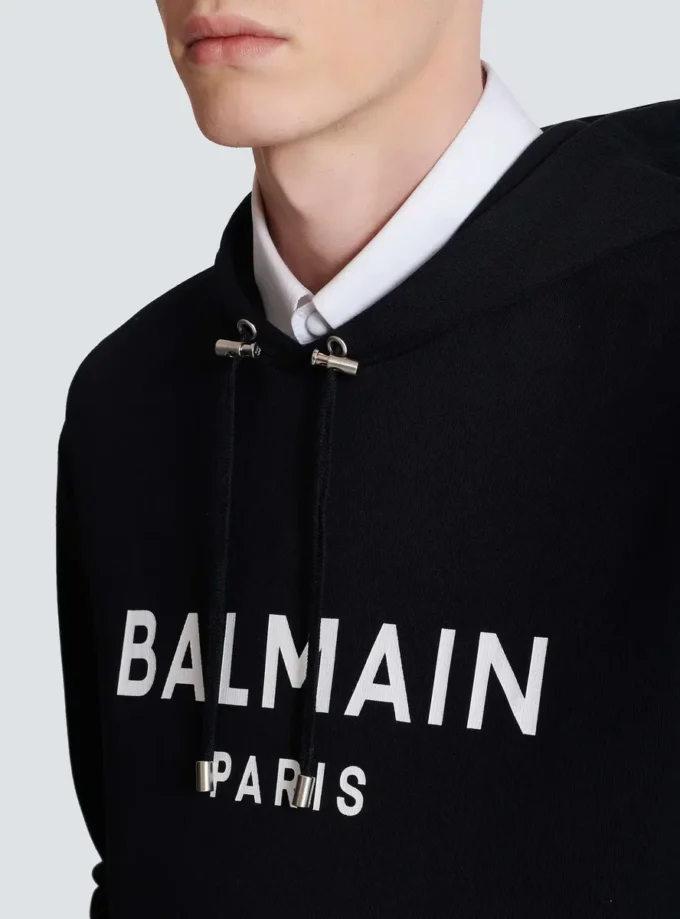 Bedruckter Baumwoll-Hoodie Bedruckter Baumwoll-Hoodie
