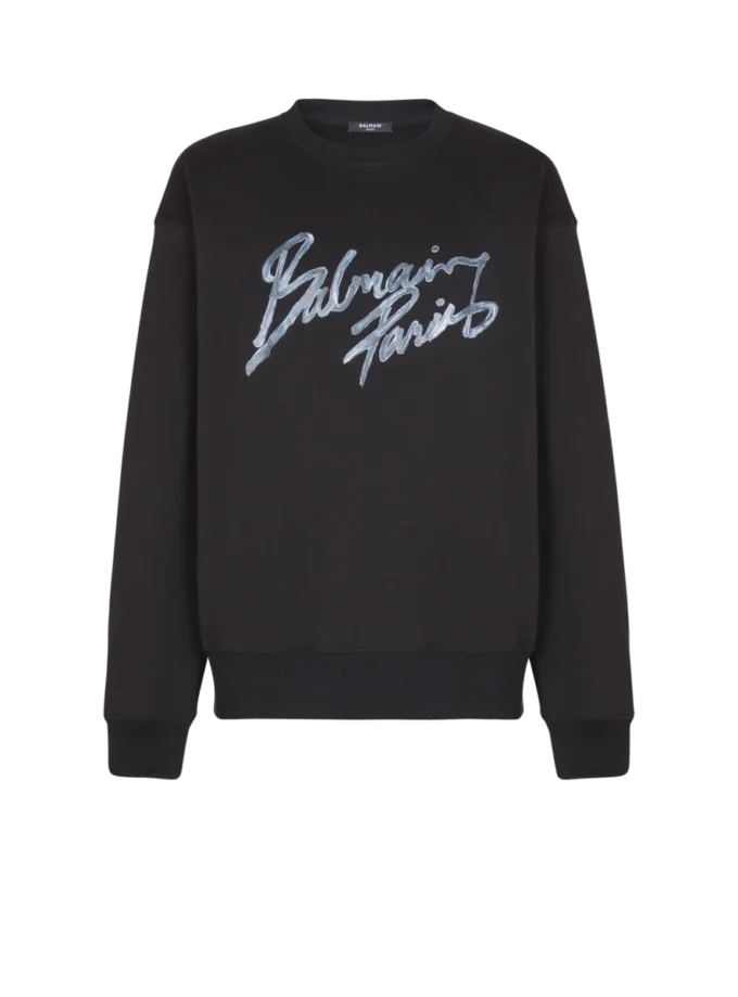 Bedrucktes Baumwoll-Sweatshirt Bedrucktes Baumwoll-Sweatshirt