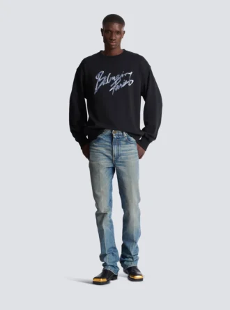 Bedrucktes Baumwoll-Sweatshirt