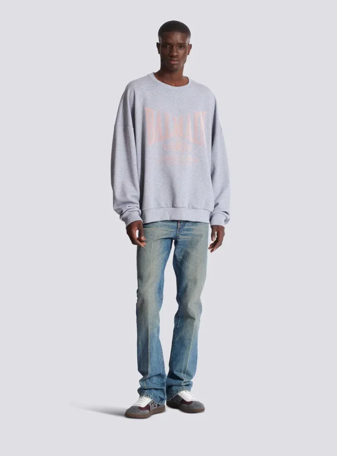 Bedrucktes Baumwoll-Sweatshirt Bedrucktes Baumwoll-Sweatshirt