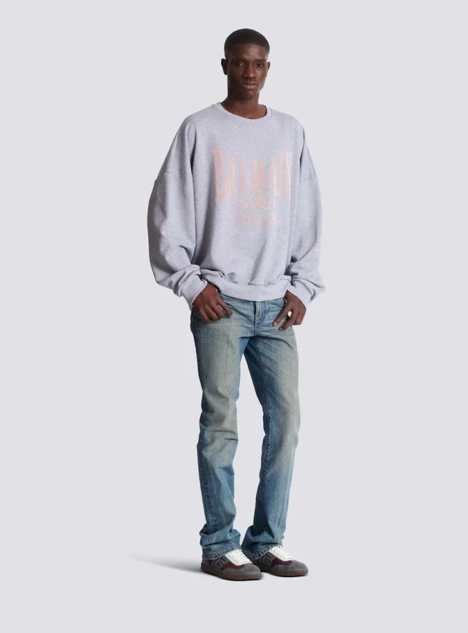 Bedrucktes Baumwoll-Sweatshirt Bedrucktes Baumwoll-Sweatshirt
