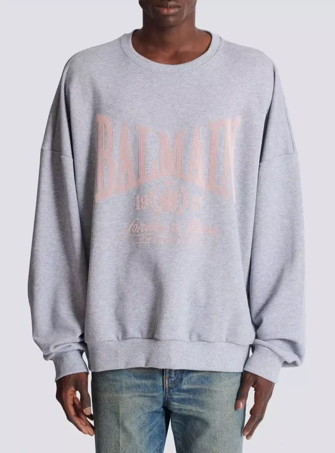 Bedrucktes Baumwoll-Sweatshirt Bedrucktes Baumwoll-Sweatshirt