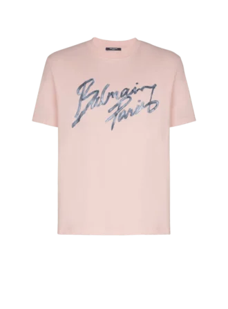 Bedrucktes Baumwoll-T-Shirt