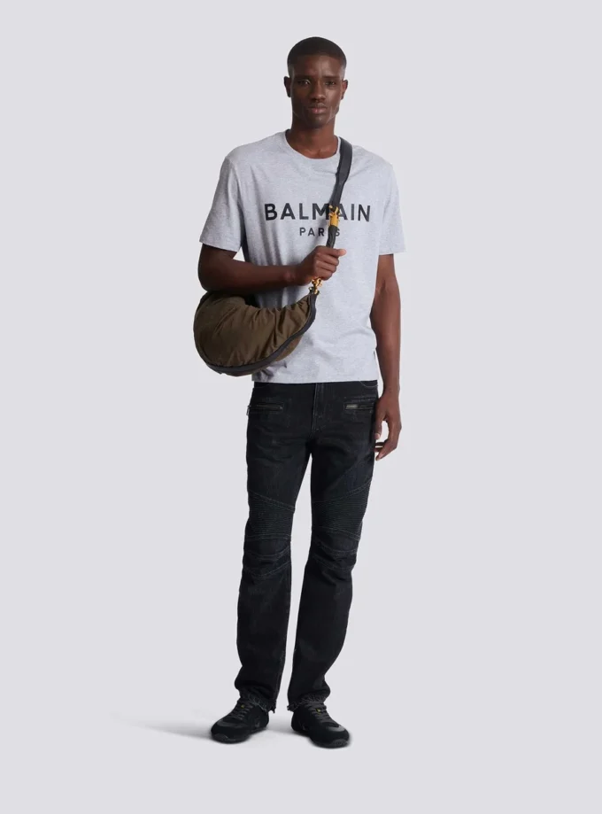 Bedrucktes Baumwoll-T-Shirt Bedrucktes Baumwoll-T-Shirt