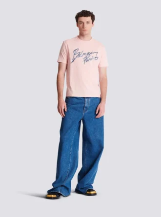 Bedrucktes Baumwoll-T-Shirt