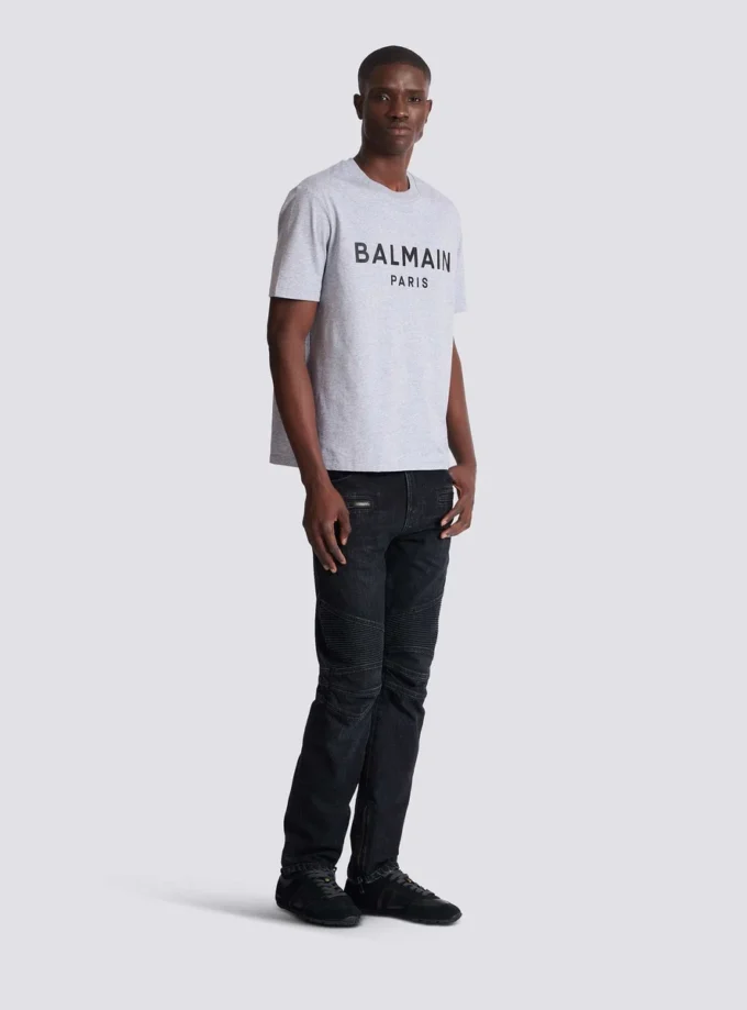 Bedrucktes Baumwoll-T-Shirt Bedrucktes Baumwoll-T-Shirt