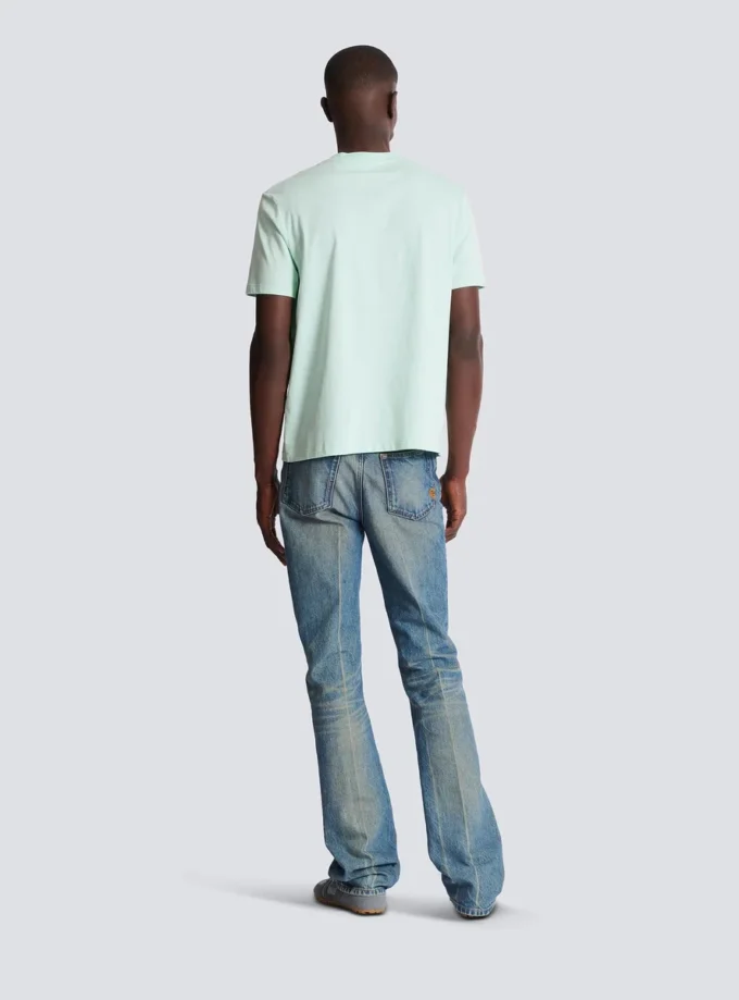 Bedrucktes Baumwoll-T-Shirt Bedrucktes Baumwoll-T-Shirt