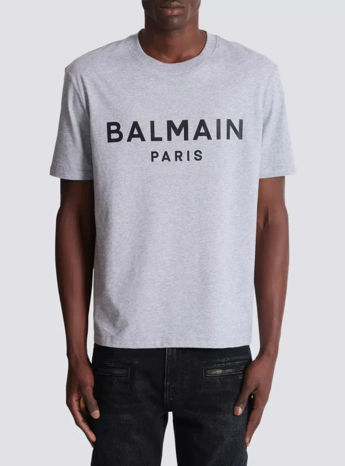 Bedrucktes Baumwoll-T-Shirt Bedrucktes Baumwoll-T-Shirt
