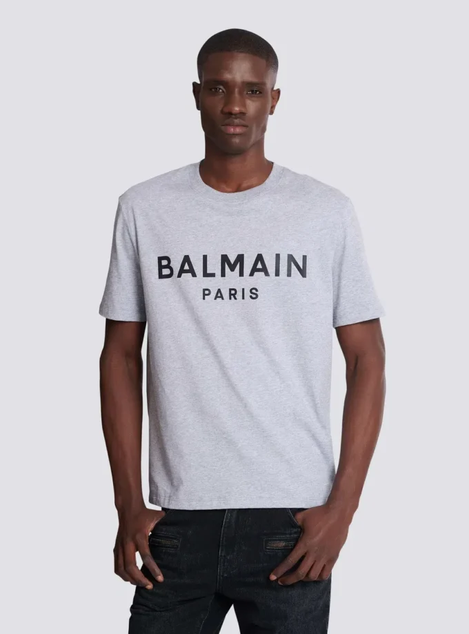 Bedrucktes Baumwoll-T-Shirt Bedrucktes Baumwoll-T-Shirt