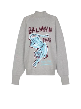 Bedrucktes Fleece-Sweatshirt