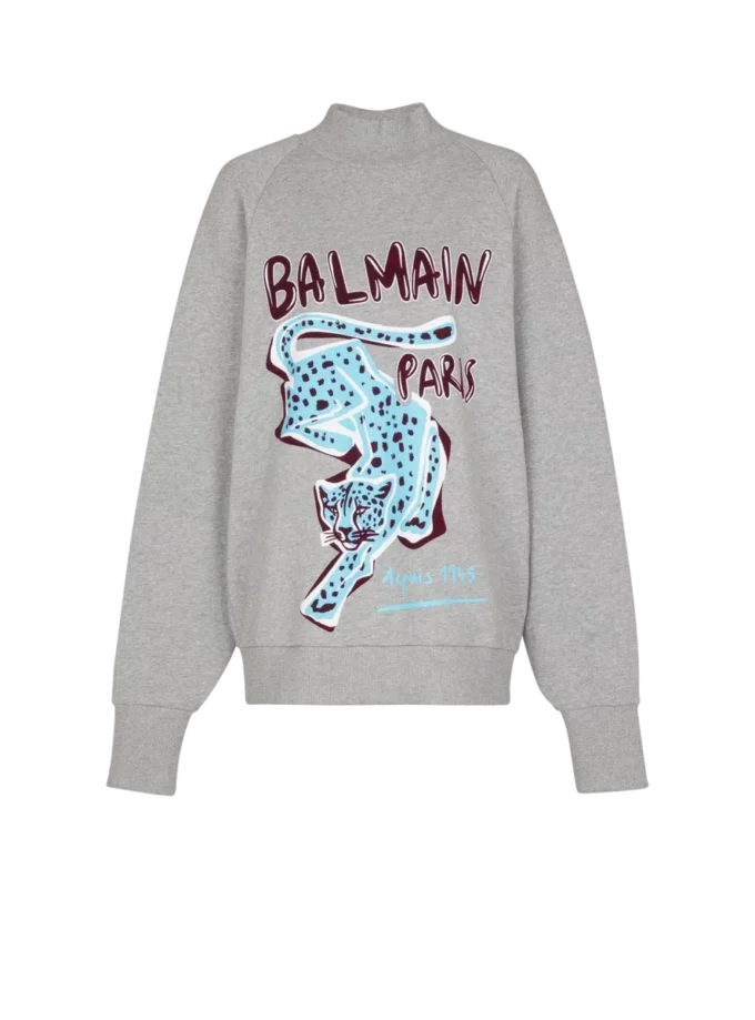 Bedrucktes Fleece-Sweatshirt Bedrucktes Fleece-Sweatshirt