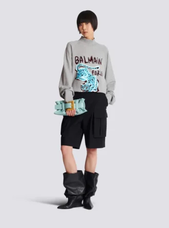 Bedrucktes Fleece-Sweatshirt