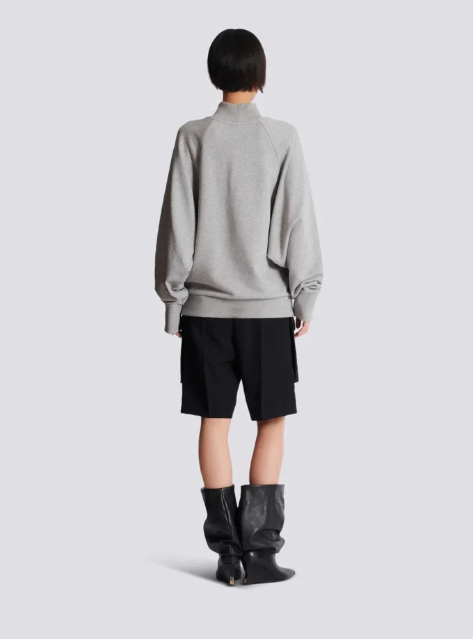 Bedrucktes Fleece-Sweatshirt Bedrucktes Fleece-Sweatshirt