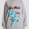 Bedrucktes Fleece-Sweatshirt Bedrucktes Fleece-Sweatshirt