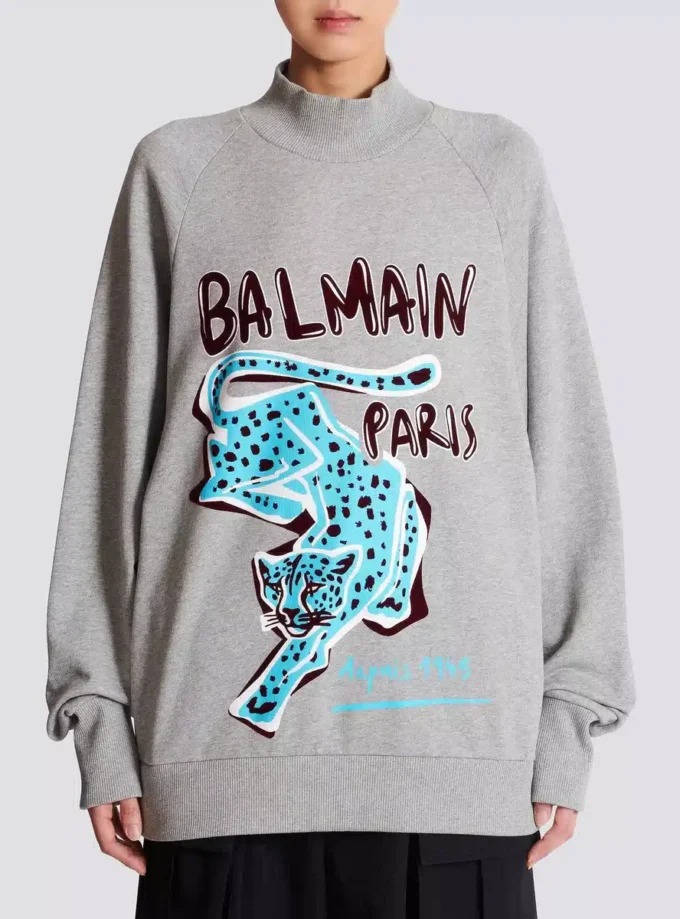Bedrucktes Fleece-Sweatshirt Bedrucktes Fleece-Sweatshirt